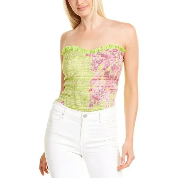 NWT Rococo Sand orange metallic fibre bodysuit, S - Picture 2 of 8